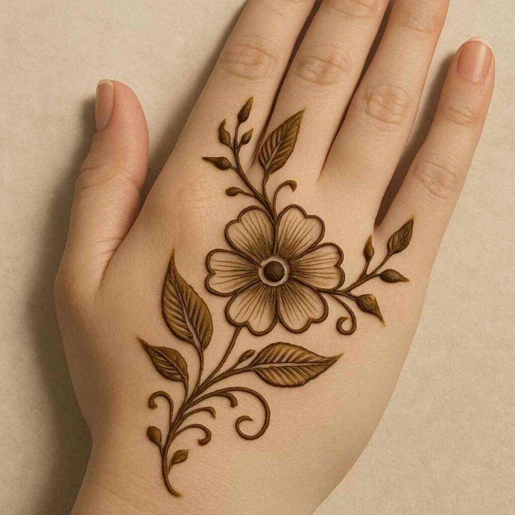 Simple Henna Designs for Beginners to Try 1 mehndi design